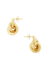 Lie Studio Vera Earrings in Gold, view 3, click to view large image.