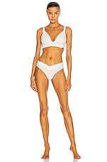LE BUNS 2-Pack Billie Organic Cotton Thong in Ivory, view 4, click to view large image.