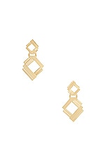 LEDA MADERA Anita Earrings in Gold, view 1, click to view large image.
