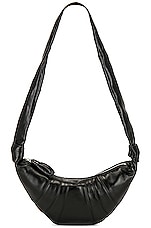 Lemaire Small Croissant Bag in Black, view 1, click to view large image.