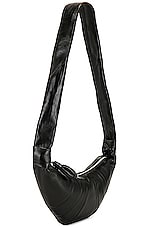 Lemaire Small Croissant Bag in Black, view 3, click to view large image.