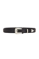 Lemaire Minimal Western Belt in Black | FWRD