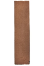 Lemaire Maxi Fluffy Scarf in Hazelnut Brown, view 2, click to view large image.