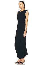 Lemaire Fitted Twisted Dress in Black, view 3, click to view large image.
