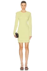 Lemaire Double Layer Seamless Dress in Pale Canary, view 1, click to view large image.