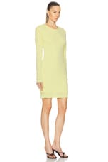 Lemaire Double Layer Seamless Dress in Pale Canary, view 2, click to view large image.