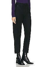 Lemaire Twisted Pant in Black, view 2, click to view large image.