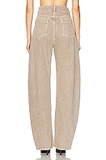 Lemaire High Waisted Curved Wide Leg in Denim Snow Beige, view 3, click to view large image.