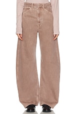 Lemaire High Waisted Curved Leg in Denim Snow Mauve, view 1, click to view large image.