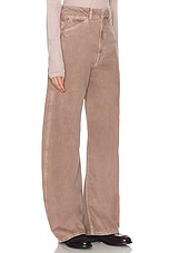 Lemaire High Waisted Curved Leg in Denim Snow Mauve, view 2, click to view large image.