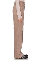 Lemaire High Waisted Curved Leg in Denim Snow Mauve, view 3, click to view large image.