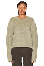 Lemaire Brushed Sweater in Meadow Melange, view 1, click to view large image.
