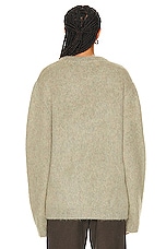 Lemaire Brushed Sweater in Meadow Melange, view 3, click to view large image.