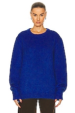 Lemaire Brushed Sweater in Electric Blue, view 1, click to view large image.