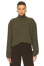 Lemaire Turtleneck Jumper in Dusky Green, view 1, click to view large image.
