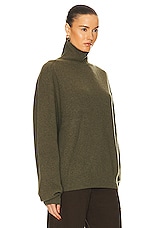 Lemaire Turtleneck Jumper in Dusky Green, view 2, click to view large image.