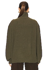 Lemaire Turtleneck Jumper in Dusky Green, view 3, click to view large image.