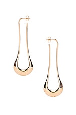 Lemaire Long Drop Earrings in Gold, view 3, click to view large image.