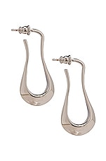 Lemaire Short Drop Earrings in Silver, view 3, click to view large image.