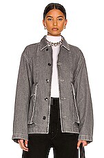 Lemaire Boxy Jacket in Denim Stone Grey | FWRD