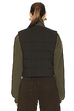Lemaire Wadded Gilet Vest in Forest Brown, view 3, click to view large image.