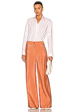 Lemaire Soft Loose Pant in Coral, view 4, click to view large image.