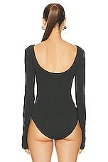 Lemaire Long Sleeve Bodysuit in Zinc, view 4, click to view large image.