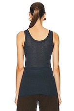Lemaire Seamless Tank Top in Storm Blue, view 3, click to view large image.