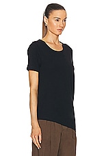 Lemaire Twisted T-shirt in Black, view 2, click to view large image.