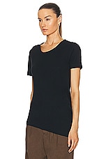 Lemaire Twisted T-shirt in Black, view 3, click to view large image.