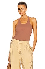Lemaire Jersey Tank Top in Terracotta, view 1, click to view large image.