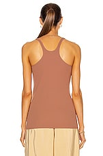 Lemaire Jersey Tank Top in Terracotta, view 3, click to view large image.