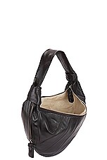 Lemaire Fortune Croissant Bag in Dark Chocolate, view 5, click to view large image.