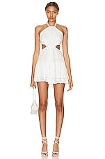 LoveShackFancy for FWRD Bohima Dress in True White, view 1, click to view large image.