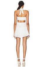 LoveShackFancy for FWRD Bohima Dress in True White, view 3, click to view large image.