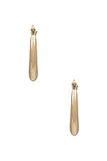 Loren Stewart Dome Hammock Hoop Earrings in 14k Yellow Gold, view 4, click to view large image.