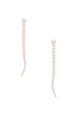 Loren Stewart Genesis Pearl Earrings in 14k Yellow Gold & Freshwater Pearl, view 1, click to view large image.