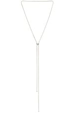 Loren Stewart Heart Bolo Necklace in Sterling Silver, view 1, click to view large image.