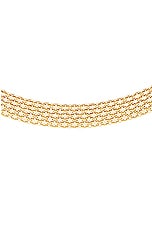 Loren Stewart Chainmail Necklace in 14k Gold Vermeil, view 3, click to view large image.