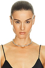 Loren Stewart Forza Chain Necklace in Sterling Silver, view 2, click to view large image.