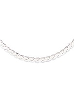 Loren Stewart Serpentine Chain Necklace in Sterling Silver, view 2, click to view large image.
