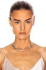Loren Stewart XL Herringbone Necklace in Sterling Silver, view 2, click to view large image.