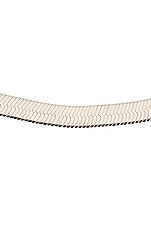Loren Stewart XL Herringbone Necklace in Sterling Silver, view 3, click to view large image.