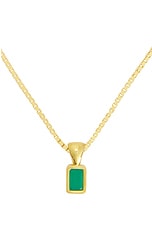 Loren Stewart Emerald Cut Wrap Necklace in Vermeil, view 2, click to view large image.