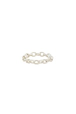 Loren Stewart Rolo Chain Ring in Sterling Silver, view 2, click to view large image.