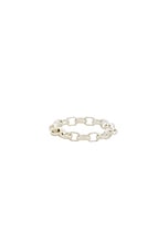 Loren Stewart Rolo Chain Ring in Sterling Silver, view 3, click to view large image.