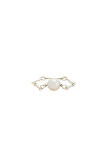 Loren Stewart Pearl Chain Ring in Sterling Silver, view 1, click to view large image.