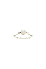Loren Stewart Pearl Chain Ring in Sterling Silver, view 3, click to view large image.