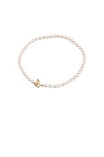 Loren Stewart Rice Pearl Anklet in Pearl, view 2, click to view large image.