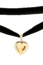 Loren Stewart Xl Puff Love Necktie Necklace in 14k Yellow Gold, view 2, click to view large image.